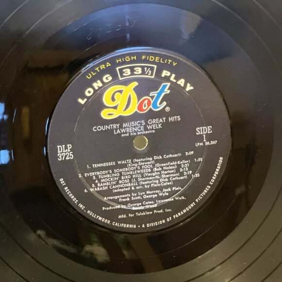 Lawrence Welk Country Music's Greatest Hits (Vinyl, 1969)Dot Records DLP 3725 VG - Picture 8 of 10